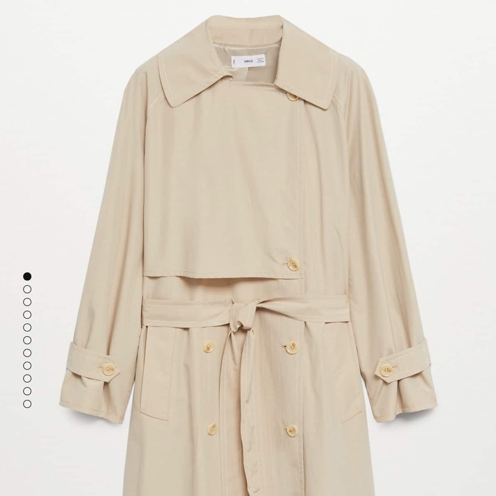 Mango water repellent trench